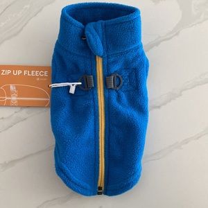 NWT Gooby zip up fleece vest. Blue. Size XS